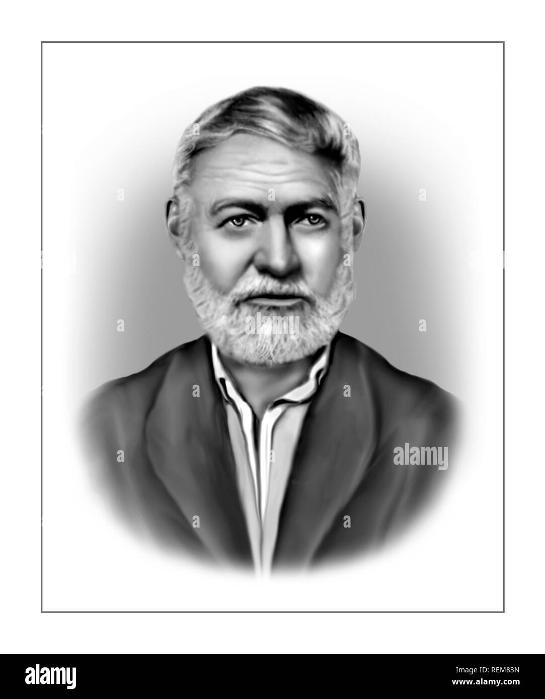 Ernest Hemingway, écrivain américain 1899-1961 Journaliste écrivain Banque D'Images