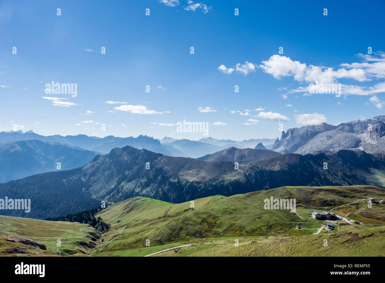 Paysage alpin sur les Alpes italiennes Banque D'Images