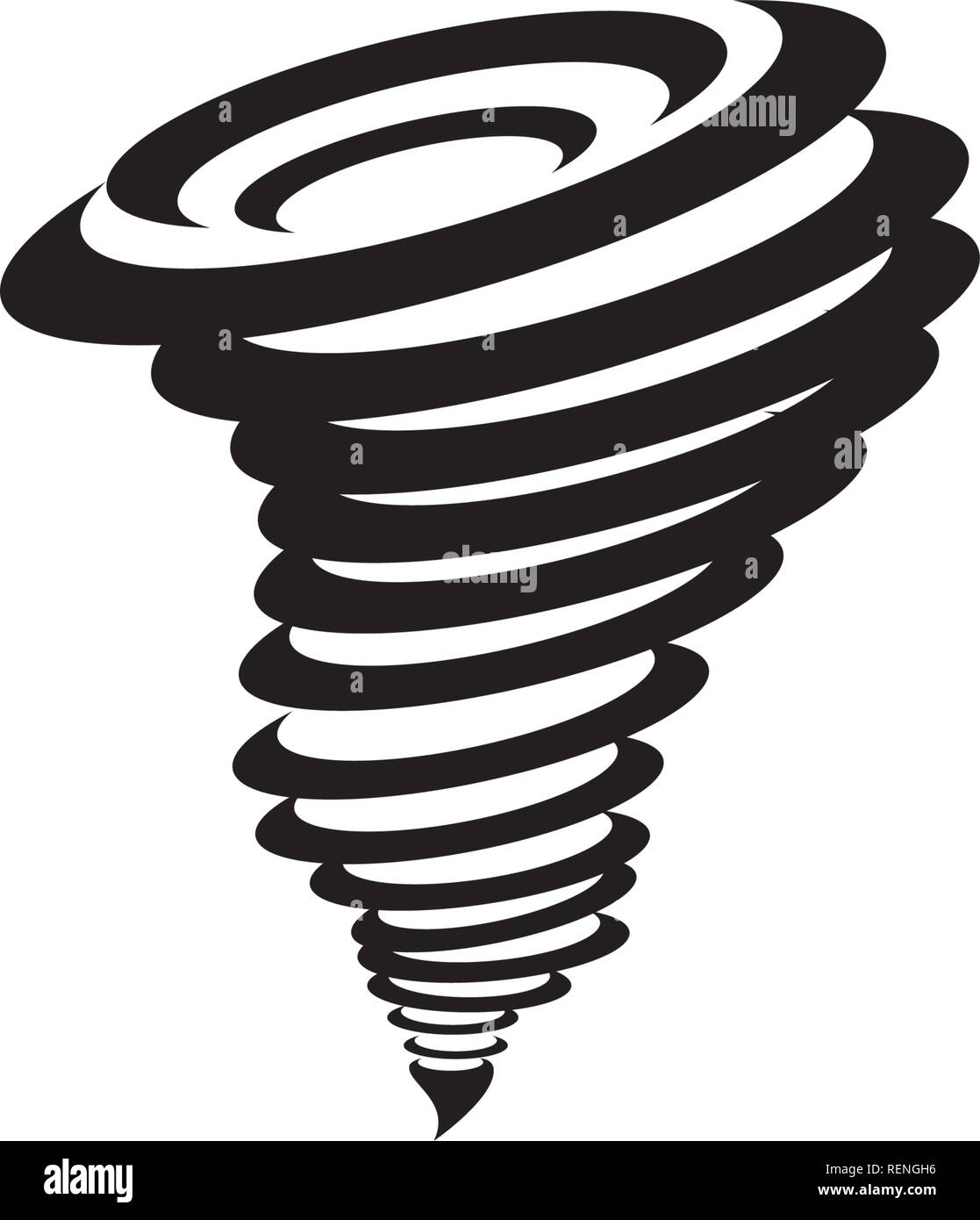 Logo vectoriel symbole tornade illustration design Illustration de Vecteur