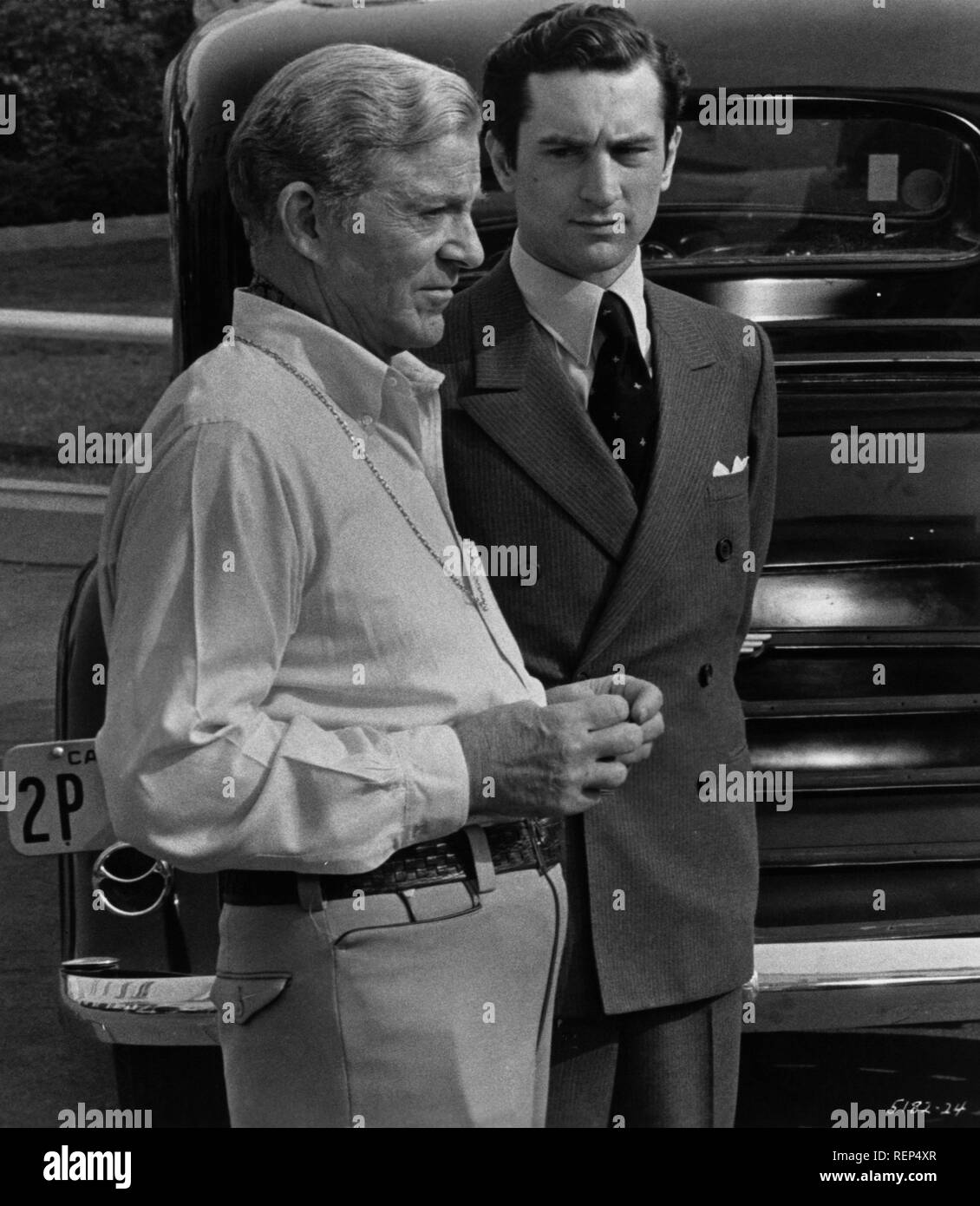 La dernière année : 1976 Tycoon USA Réalisateur : Elia Kazan Dana Andrews, Robert De Niro Banque D'Images