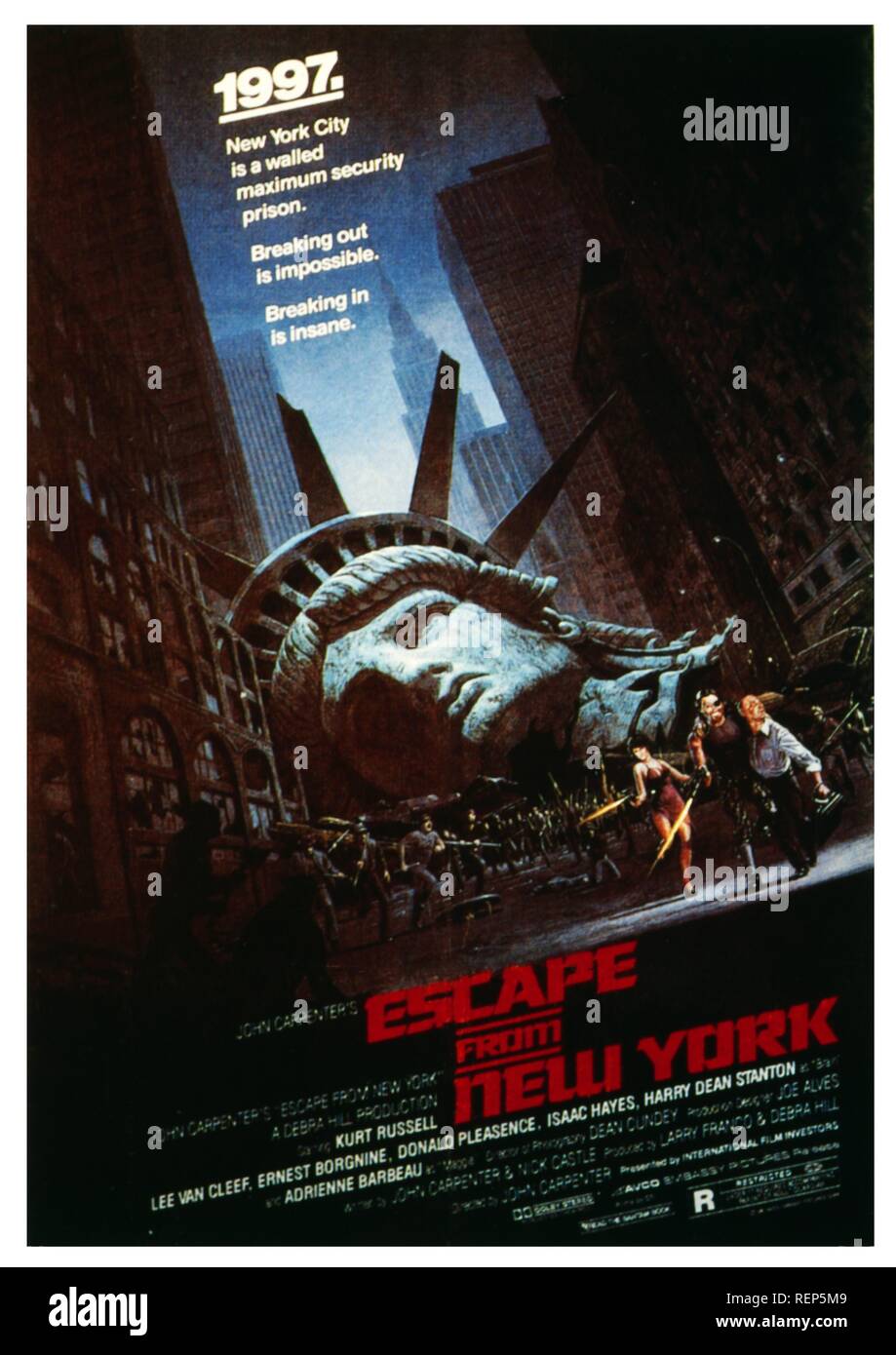 Escape from New York Année : 1981 USA Réalisation : John Carpenter Poster (USA) Banque D'Images