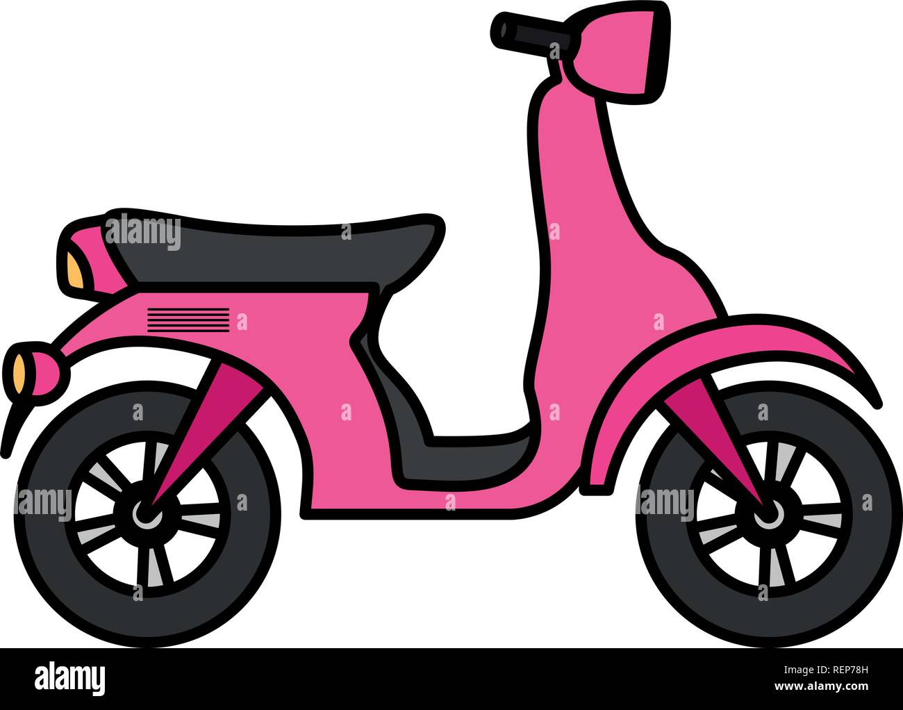 L'icône de moto sur fond blanc, vector illustration Illustration de Vecteur