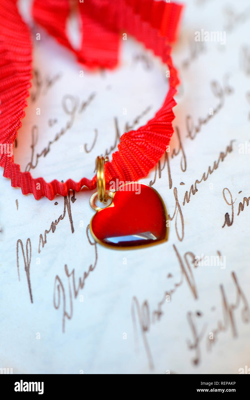 Coeur sur vieille version Banque D'Images