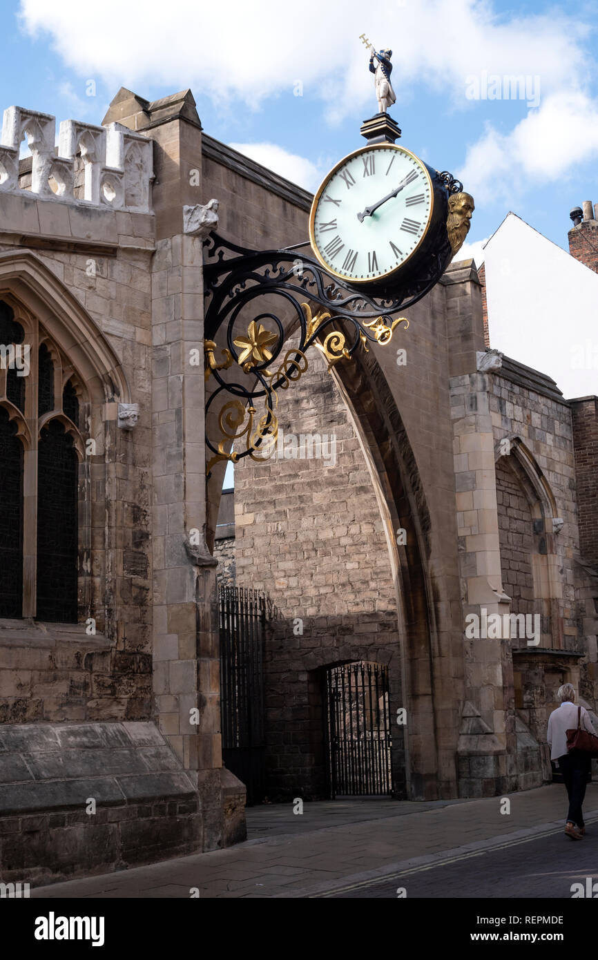 L'église St Martin le Grand New York Yorkshire Angleterre Stonegate Banque D'Images