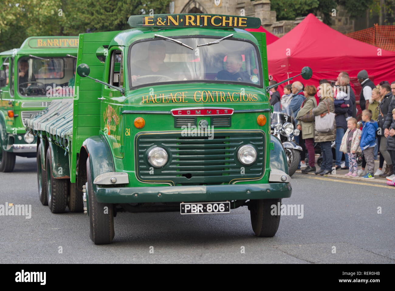 Houghton fête défilé de carnaval 2018, un événement caritatif organisé par Houghton le Spring 41 Club, véhicules anciens et les groupes communautaires parade. Banque D'Images