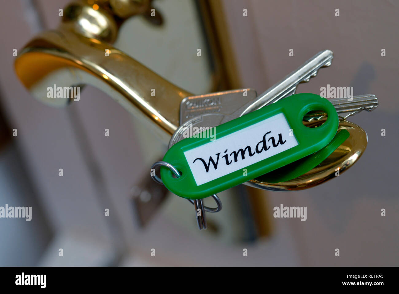 Les clés de maison de vacances, Wimdu Banque D'Images