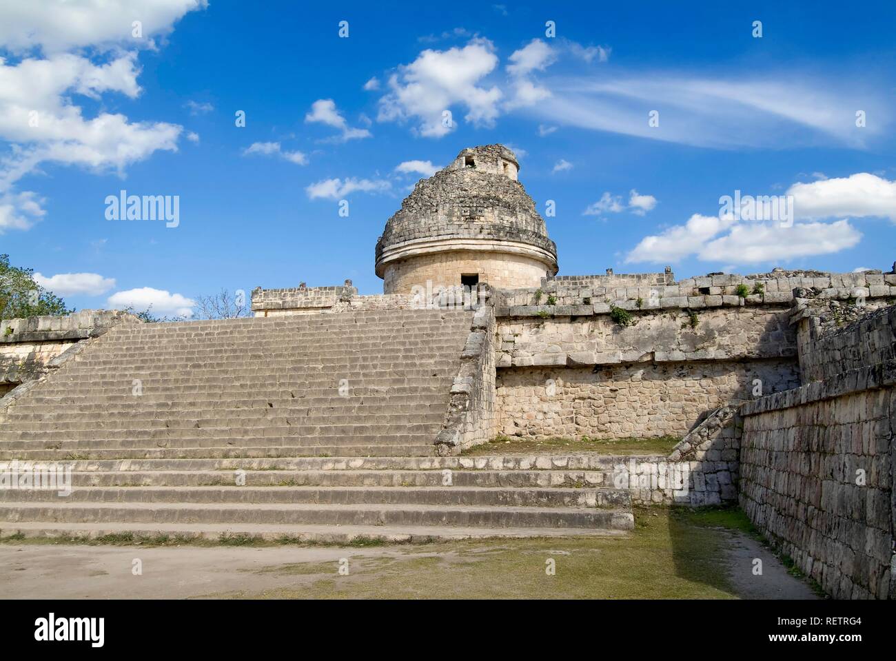 Chichen Itza, El Caracol, l'Escargot a également appelé l'Observatoire, Yucatan, Mexique, Site du patrimoine mondial de l'UNESCO Banque D'Images