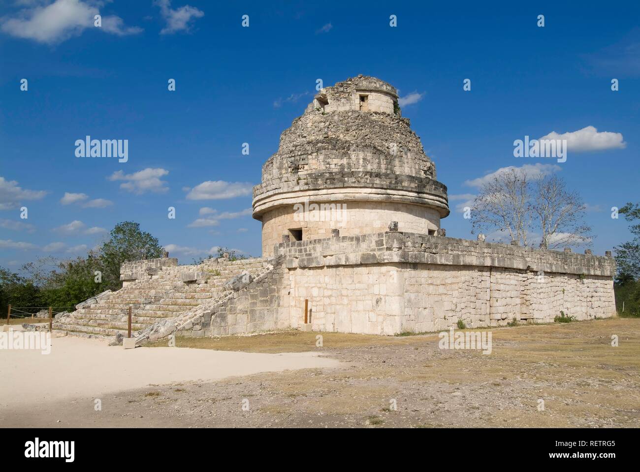 Chichen Itza, El Caracol, l'Escargot a également appelé l'Observatoire, Yucatan, Mexique, Site du patrimoine mondial de l'UNESCO Banque D'Images
