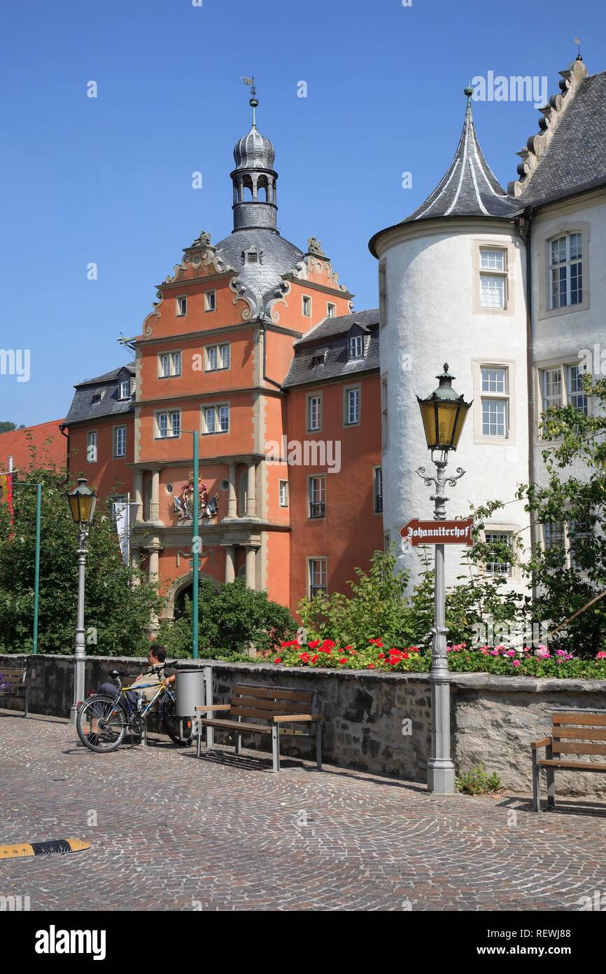 Château Deutschordenschloss, Bad Mergentheim an der Tauber, Bade-Wurtemberg Banque D'Images
