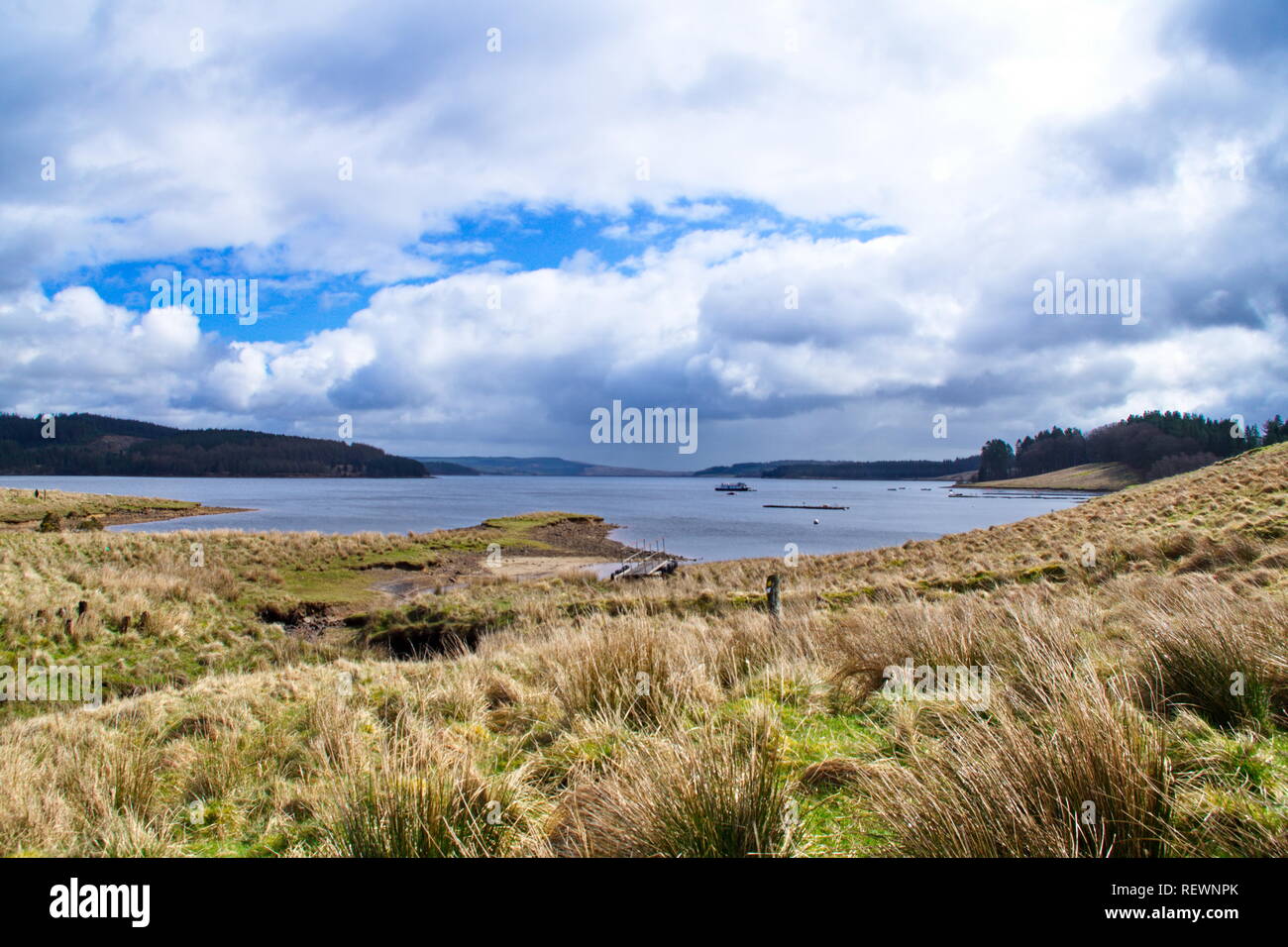 Réservoir de Kielder en hiver Banque D'Images