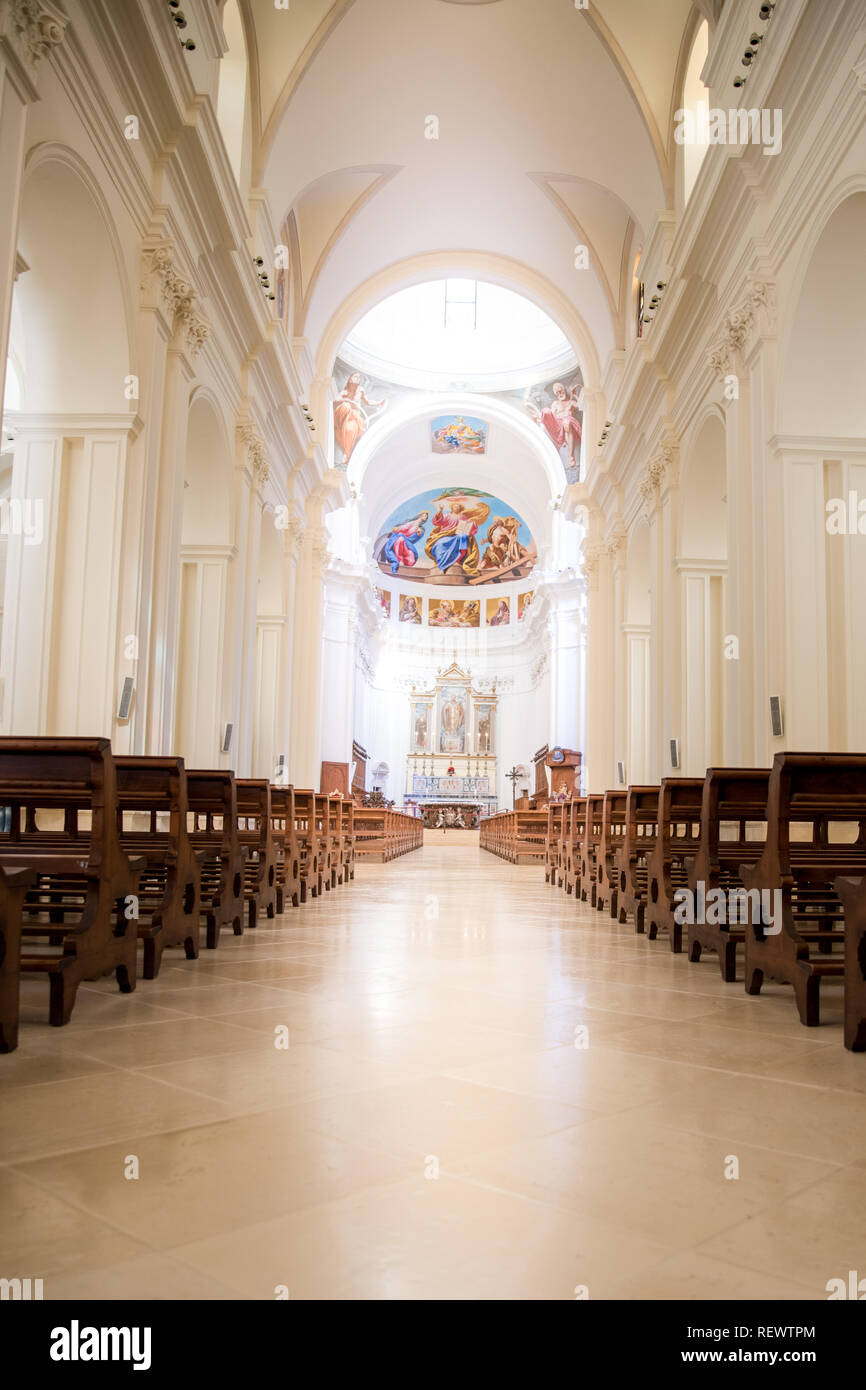 Noto, Sicile, Italie / Décembre 2018 : Basilica Minore di San Nicolò à Noto, la cathédrale de Noto est une cathédrale catholique romaine dans la région de Noto en Sicile, Italie. Sa Banque D'Images