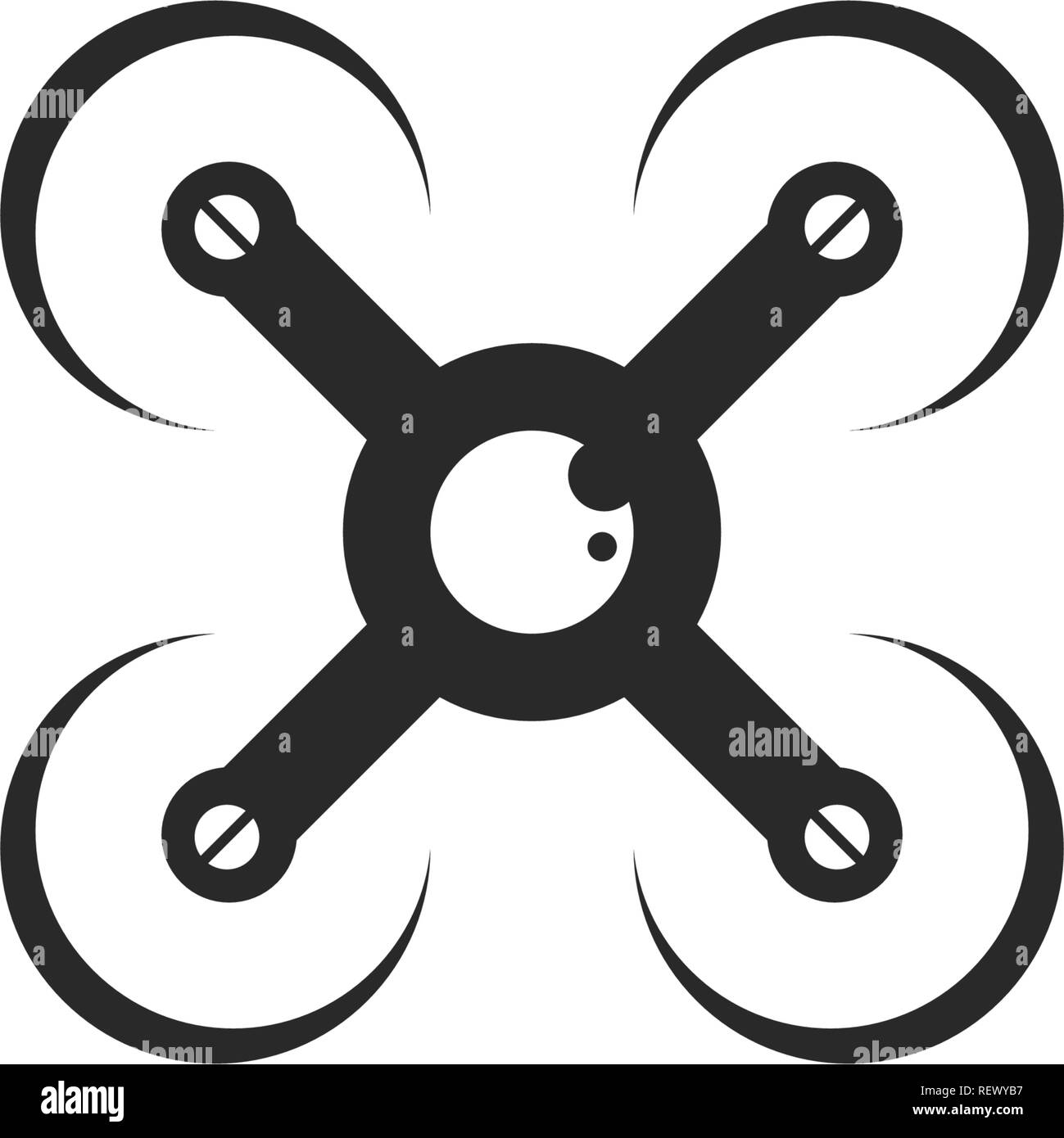 Logo de drones et vecteur symbole Illustration de Vecteur
