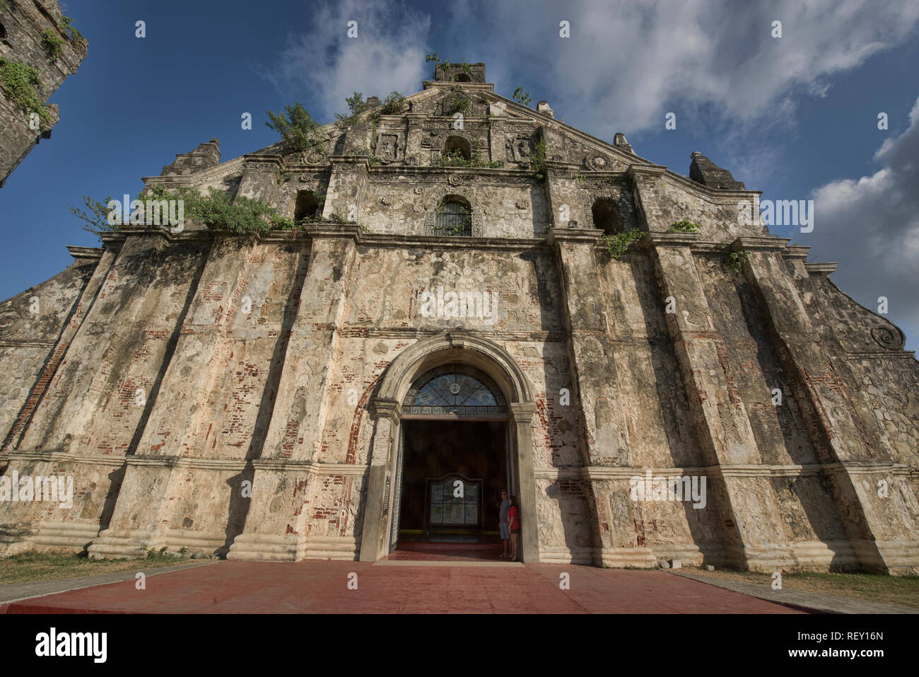 L'UNESCO World Heritage Paoay (St. Augustine) Église, Paoay, Ilocos Norte, Philippines Banque D'Images