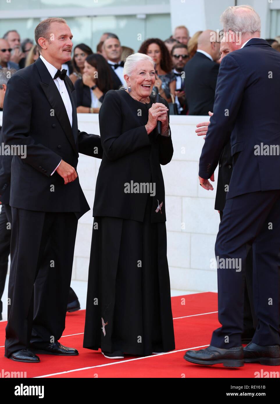 Venise, Italie - 29 août, 2018 : Vanessa Redgrave, marche le tapis rouge de l'avant du "premier homme" au Festival du Film de Venise (Ph : Mickael Chavet) Banque D'Images