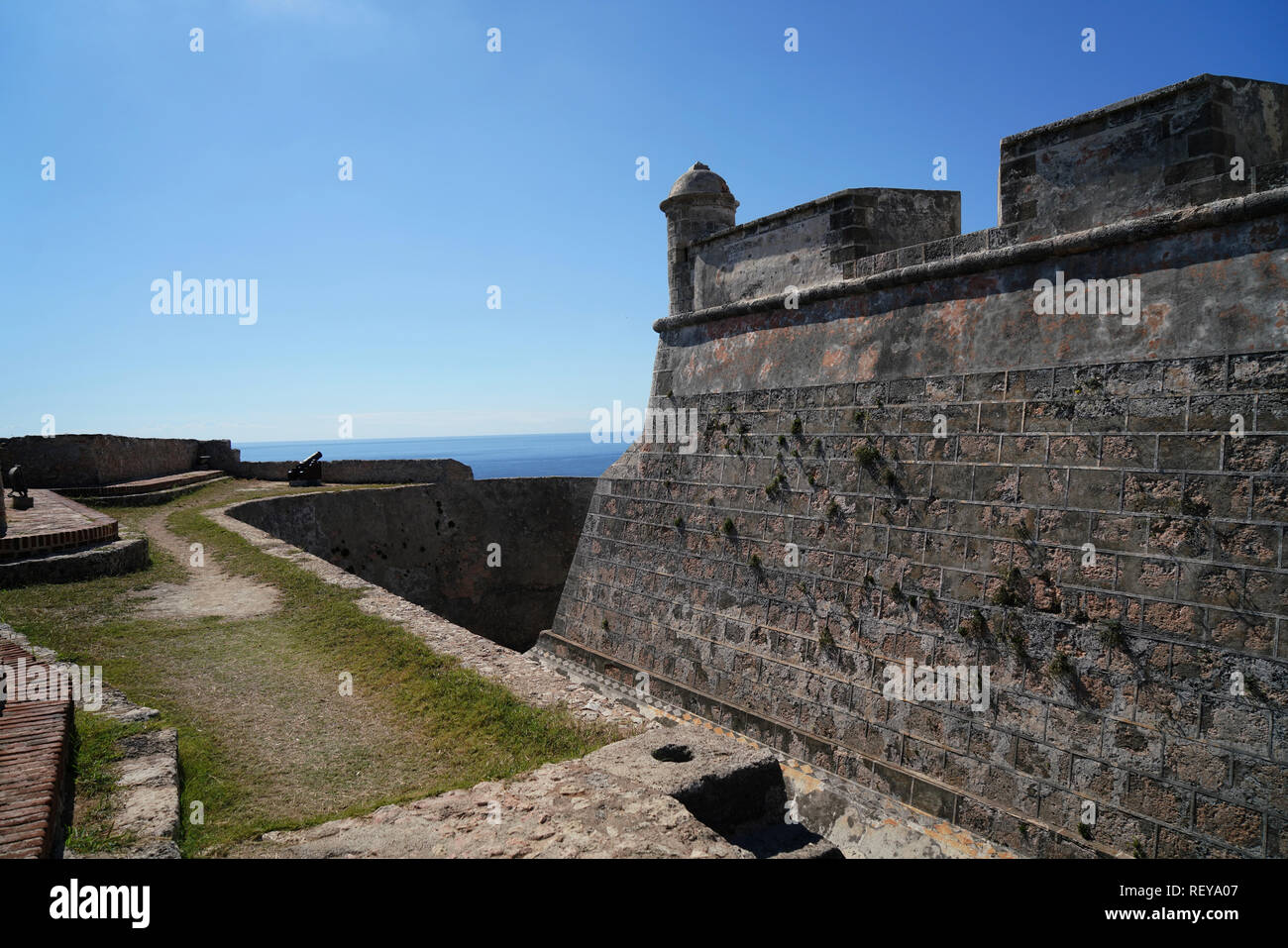 La Havane, Cuba, 2019/01/14Le Castillo de la Real Fuerza est un des pays d'Amérique latine les plus beaux châteaux. C'est un site du patrimoine mondial de l'Unesco depuis 1982 Banque D'Images
