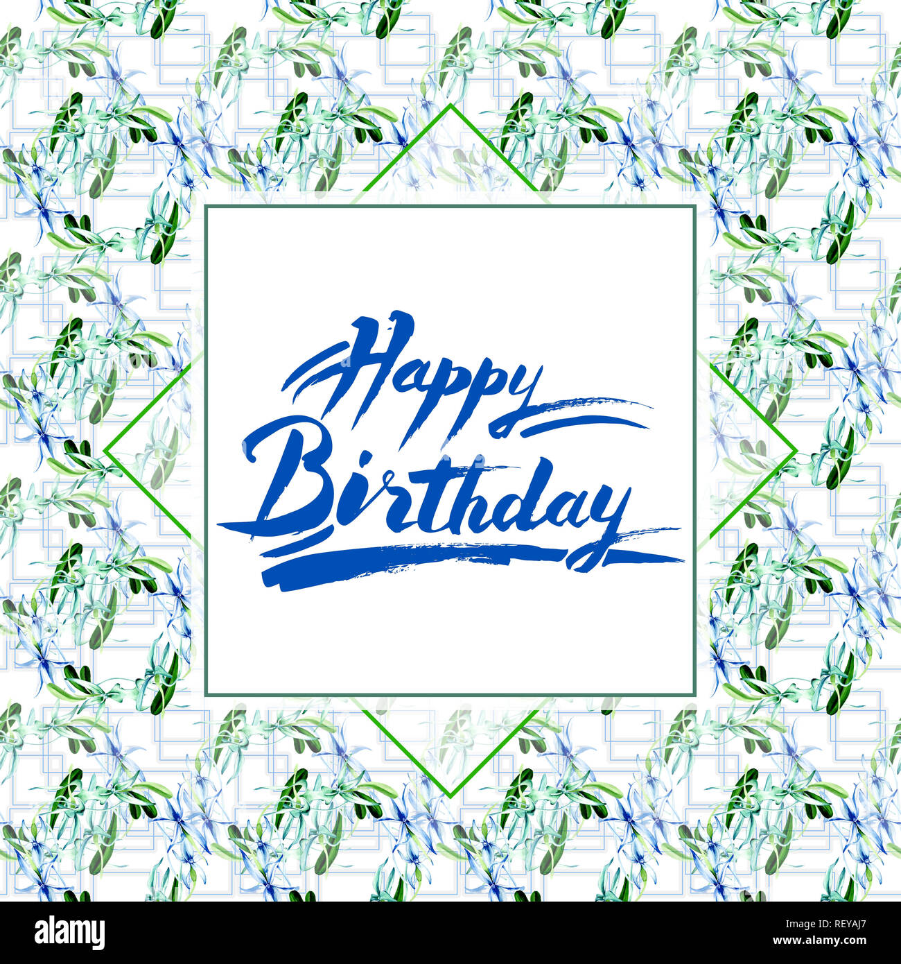 Blue orchidée rare. Botanique Floral fleur. Lame de ressort sauvages isolés de fleurs sauvages. Contexte aquarelle illustration set. Un mode de dessin aquarelle Banque D'Images