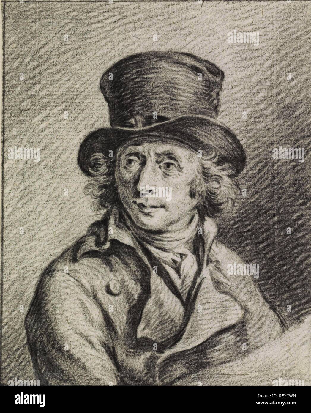Portrait d'Adriaan de Lelie. Rapporteur pour avis : Jean Bernard. Dating : 1775 - 1833. Dimensions : H 122 mm × w 98 mm. Musée : Rijksmuseum, Amsterdam. Banque D'Images