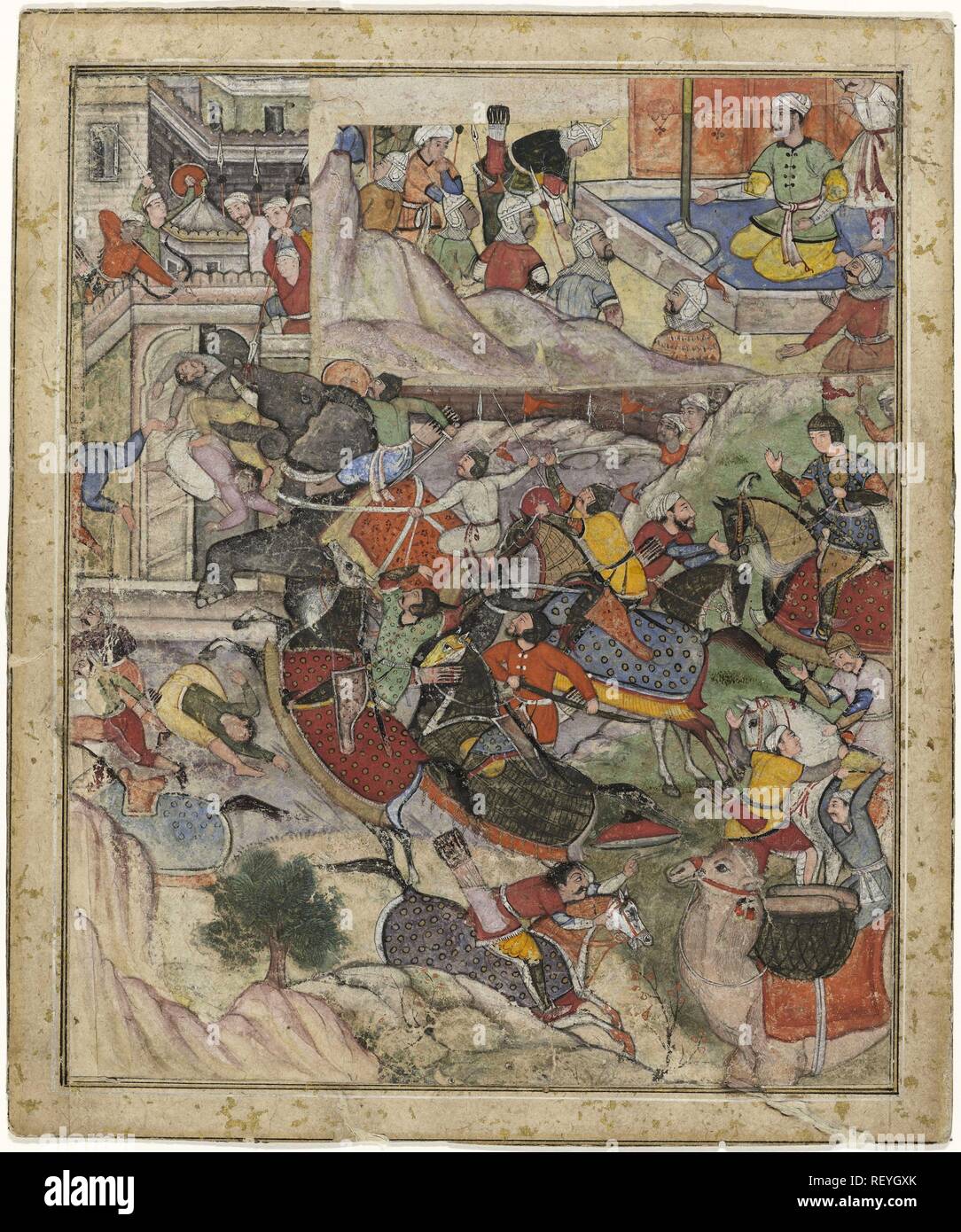 Siège d'une ville et d'un monarque en parlant à un commandant de l'armée. Rapporteur pour avis : anonyme. Dating : 1590 - 1610. Dimensions : H 232 mm × W 195 mm ; h 210 mm × 173 mm w. Musée : Rijksmuseum, Amsterdam. Banque D'Images Siège d'une ville et d'un monarque en parlant à un commandant de l'armée. Rapporteur pour avis : anonyme. Dating : 1590 - 1610. Dimensions : H 232 mm × W 195 mm ; h 210 mm × 173 mm w. Musée : Rijksmuseum, Amsterdam. Banque D'Images