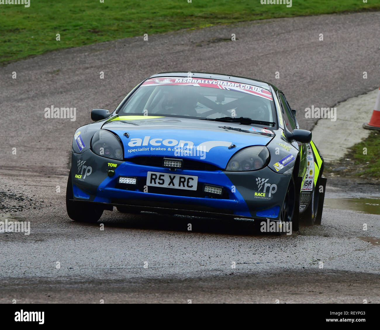 Ryan Connolly, Christopher Allen, Ford Puma, MGJ Rally Étapes, Chelmsford Motor Club, Brands Hatch, samedi 19 janvier 2019, MSV, Rallye circuit C Banque D'Images