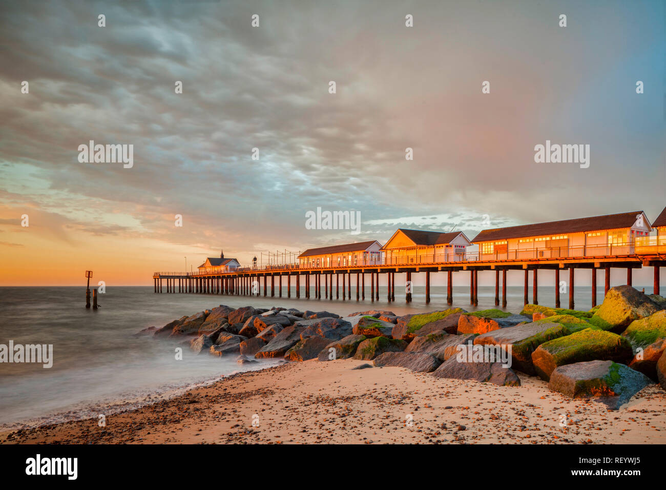 Southwold Pier, Southwold, Suffolk, Angleterre Banque D'Images