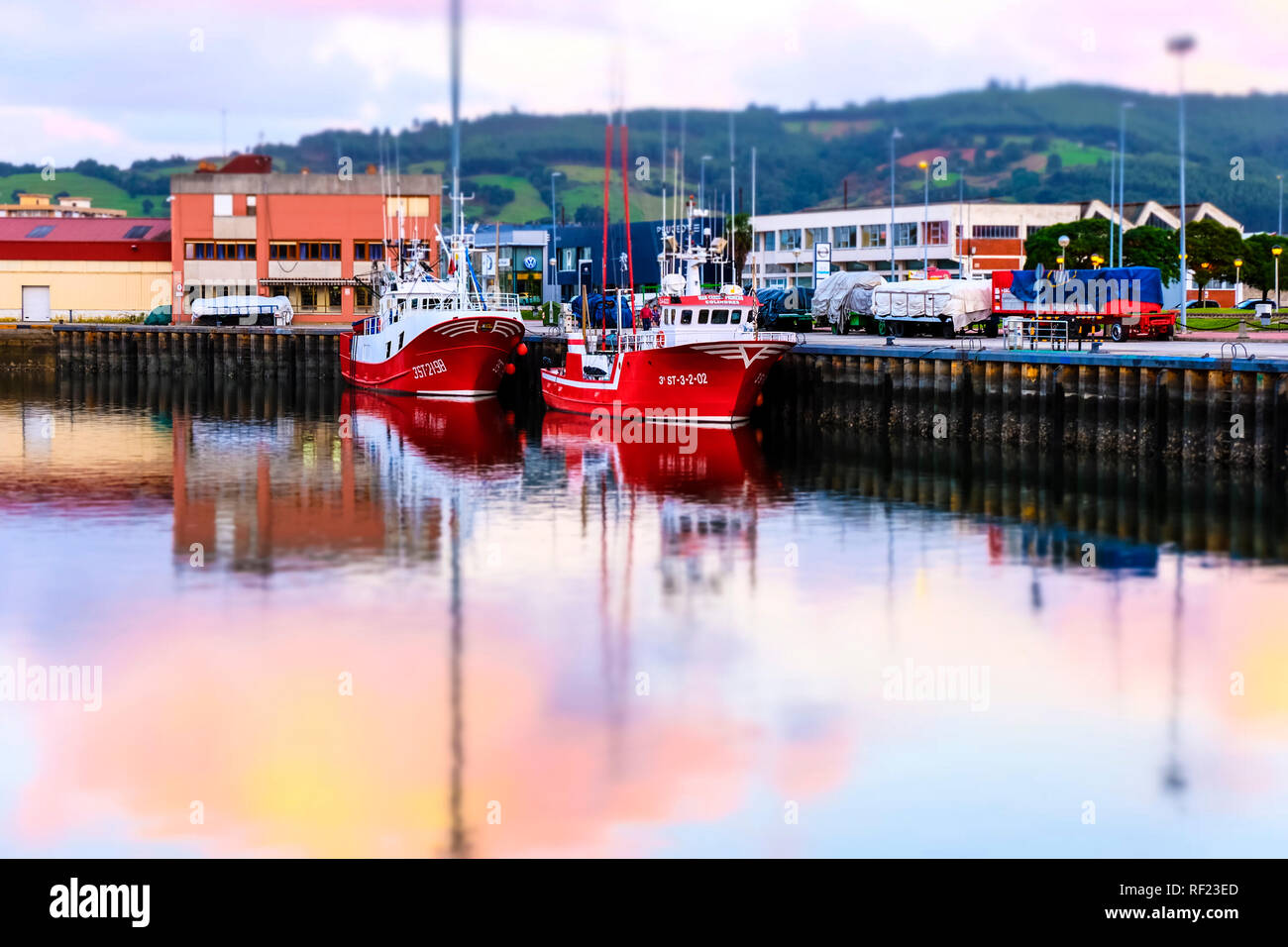 Port de poissons. Banque D'Images