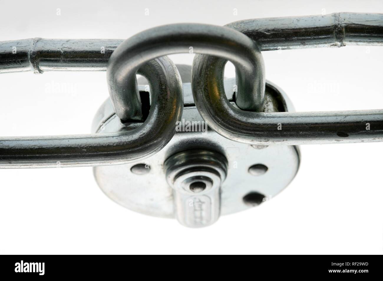 Sur une chaîne cadenas Banque D'Images