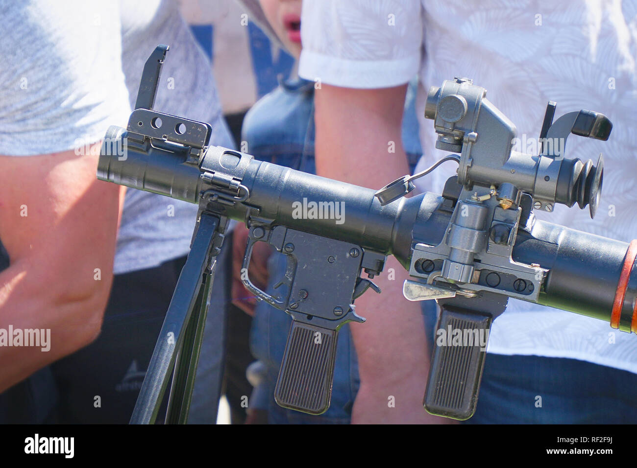 Partie de la Fédération lance-grenades close up sur un fond naturel Banque D'Images