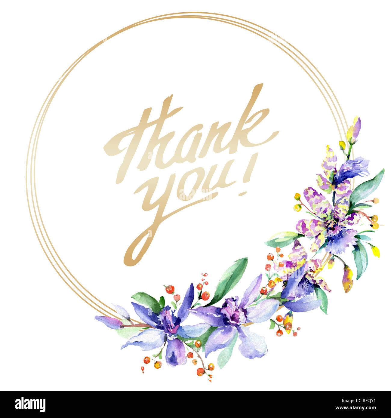 Orchidée fleur rose et pourpre. Lame de ressort sauvages isolés de fleurs sauvages. Contexte aquarelle illustration set. Aquarelle Dessin aquarelle mode iso Banque D'Images