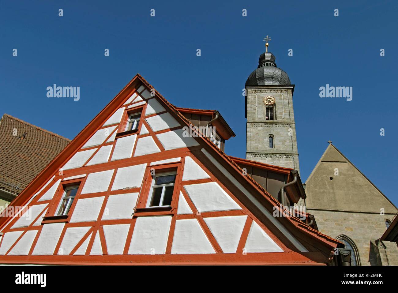 Forchheim, Martinskirche, l'église St Martin, ancien séminaire collégiale, Franconia, Bavaria Banque D'Images