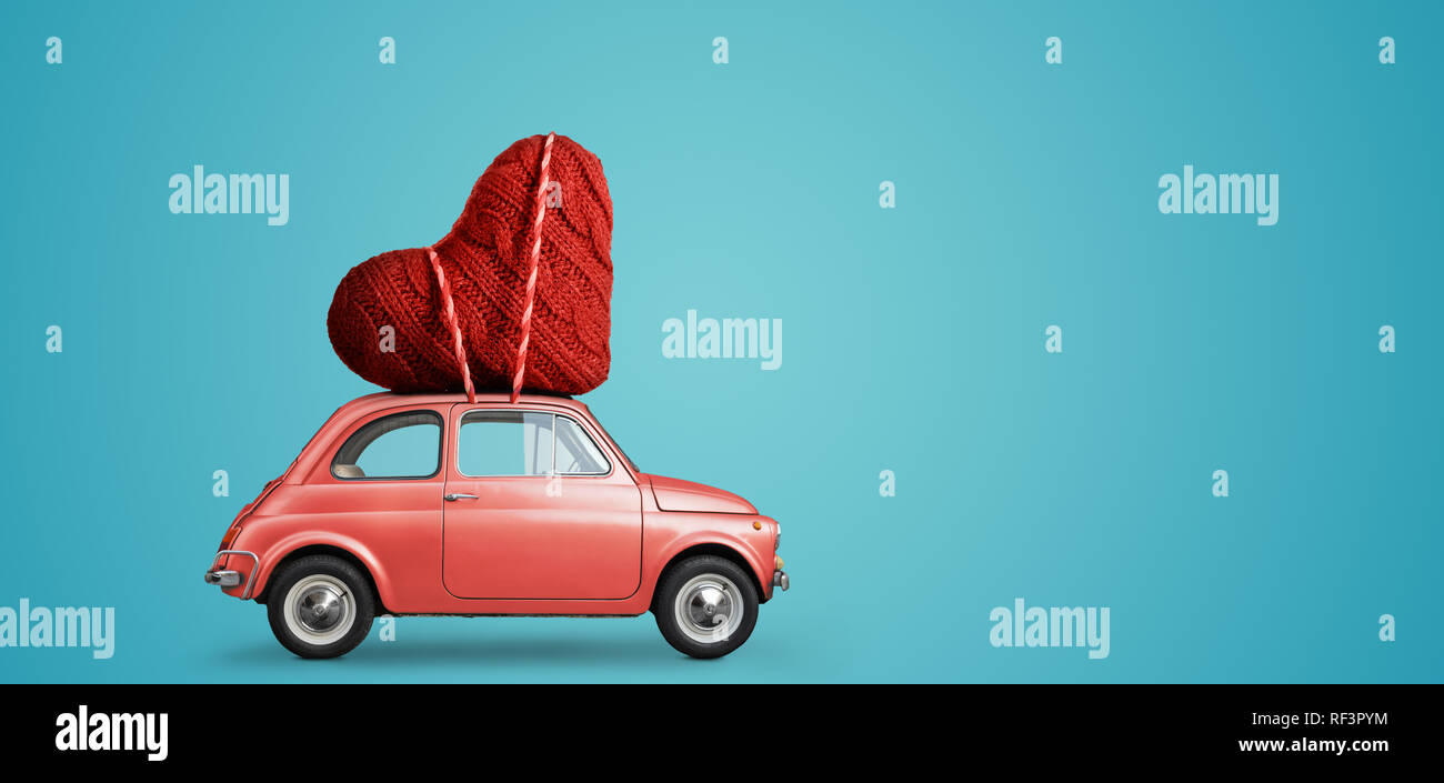 Petite voiture la prestation de coeur Banque D'Images