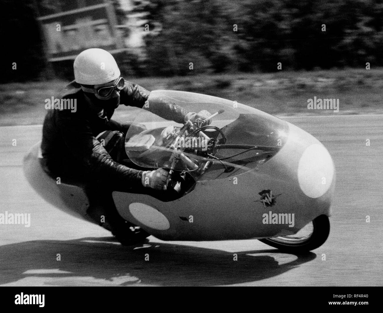 Carlo Ubbiali, MV Agusta 125 cc, 1957 Banque D'Images