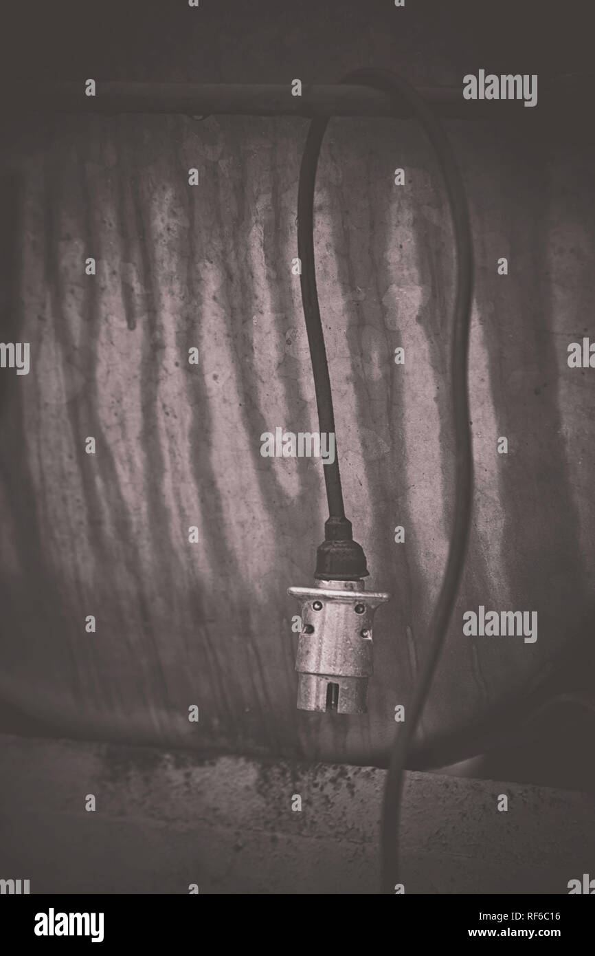 Branchez le connecteur de l'industrie Banque D'Images