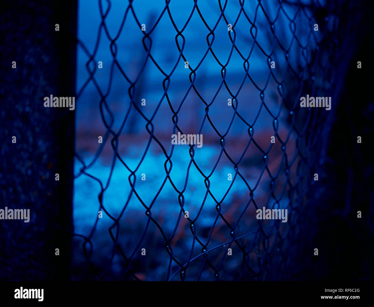 Clôture de nuit Banque D'Images