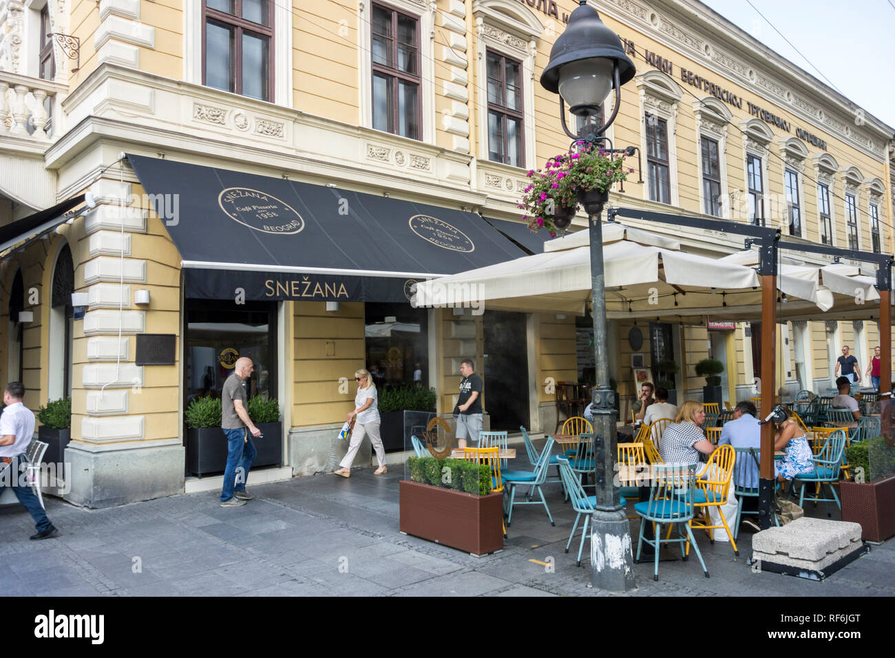 Snezana cafe restaurant depuis 1958 dans Belgreade, Serbie Banque D'Images