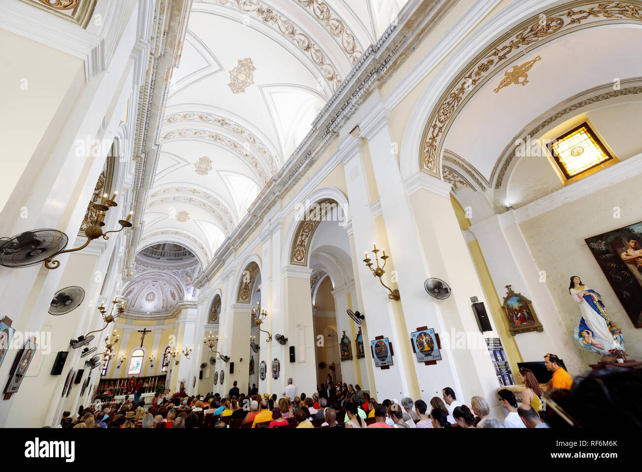 Catedral Metropolitana Basílica de San Juan Bautista, San Juan, Puerto Rico Banque D'Images