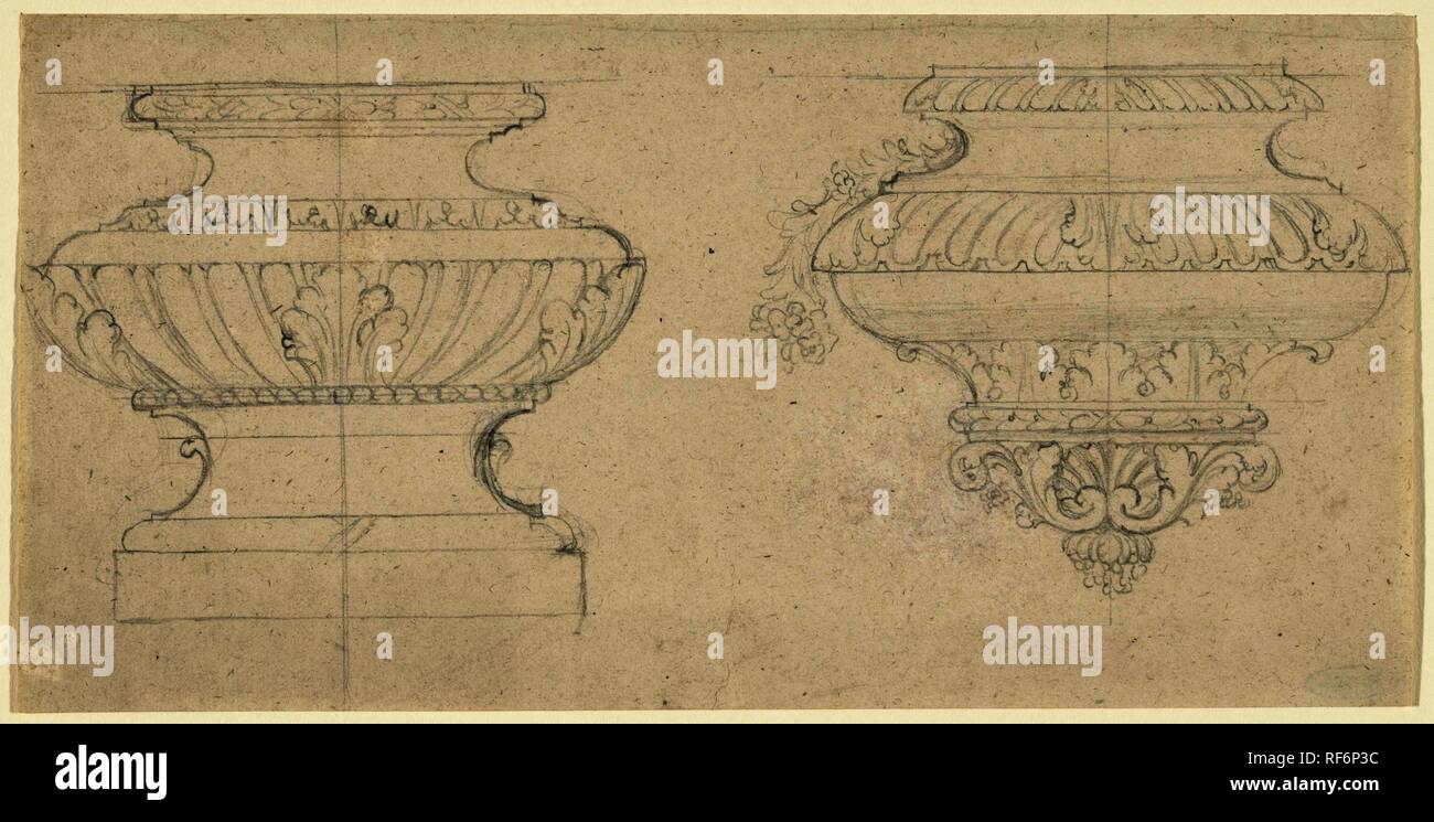 Deux socles. Rapporteur pour avis : anonyme. Dating : 1650 - 1800. Dimensions : H 141 mm × W 282 mm. Musée : Rijksmuseum, Amsterdam. Banque D'Images