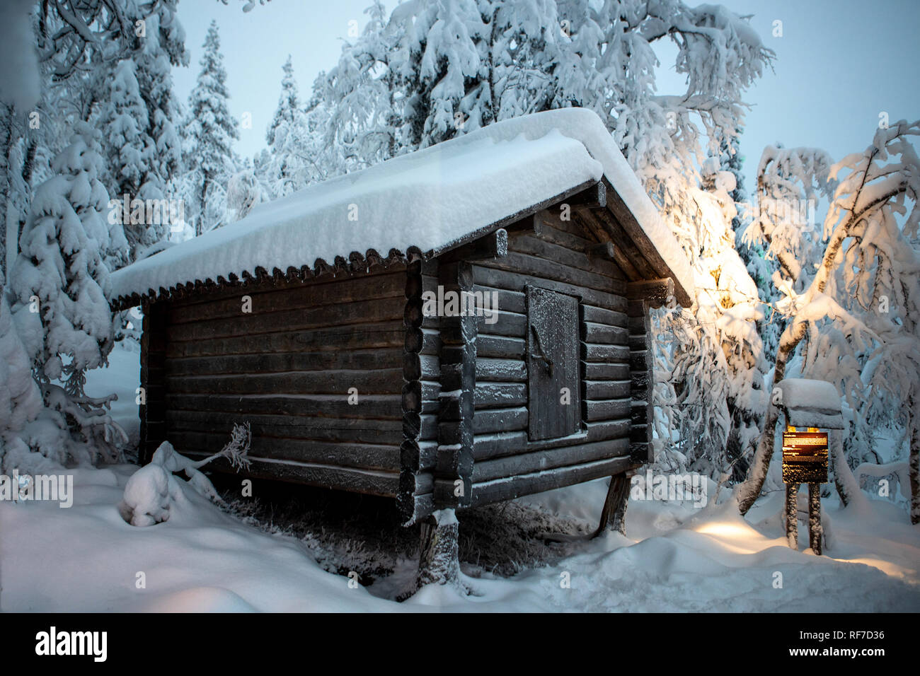 Laponie, Finlande Banque D'Images