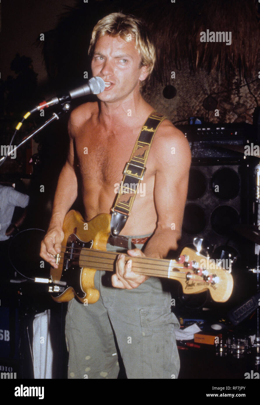 Le groupe de rock britannique de police avec Sting en 1979. Photo : Jeffrey Mayer Banque D'Images