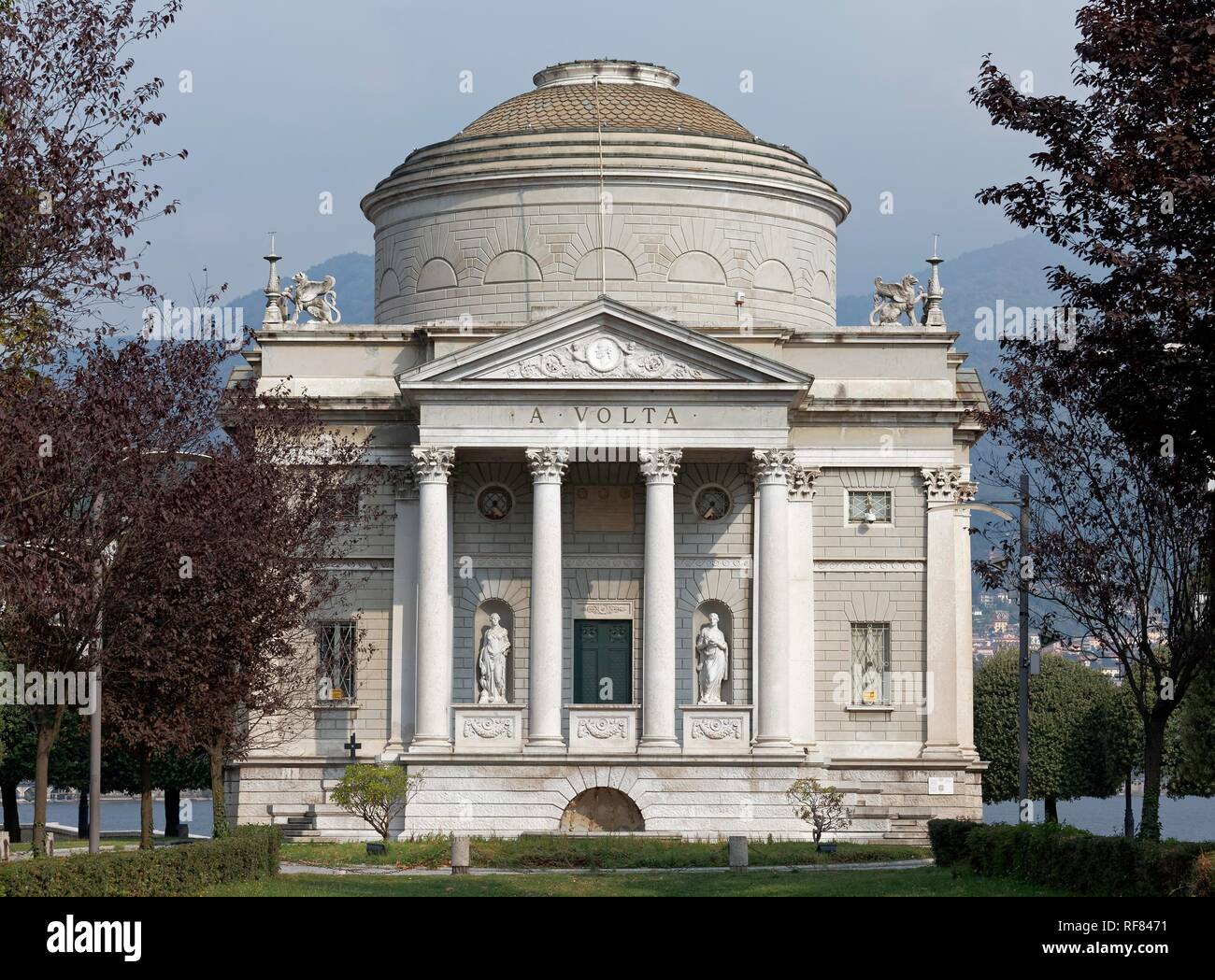 Tempio Voltiano, Musée de la Volta, Côme, Lombardie, Italie Banque D'Images