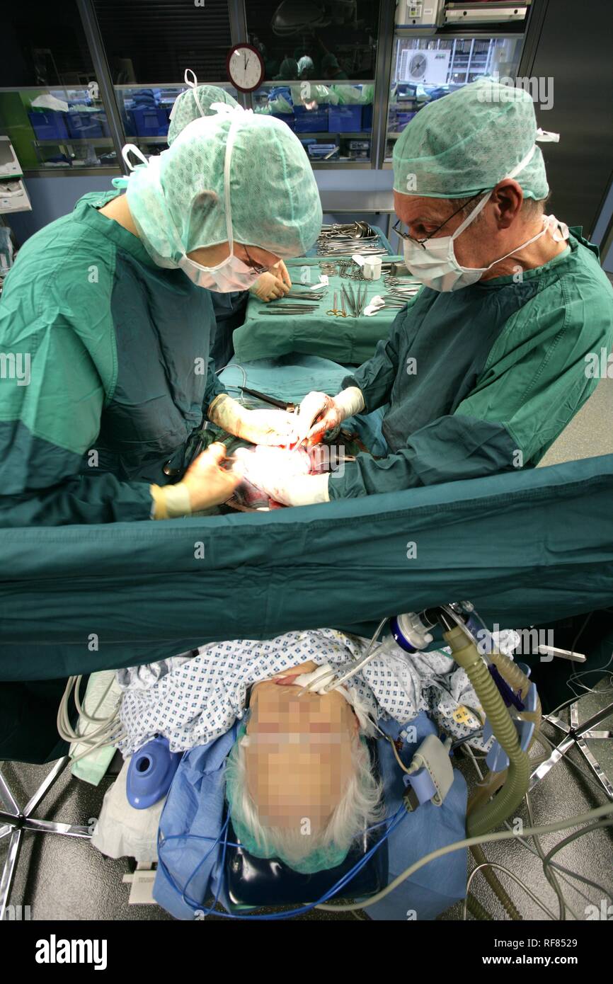 L'opération du colon, suppression de tumeur, Allemagne Banque D'Images