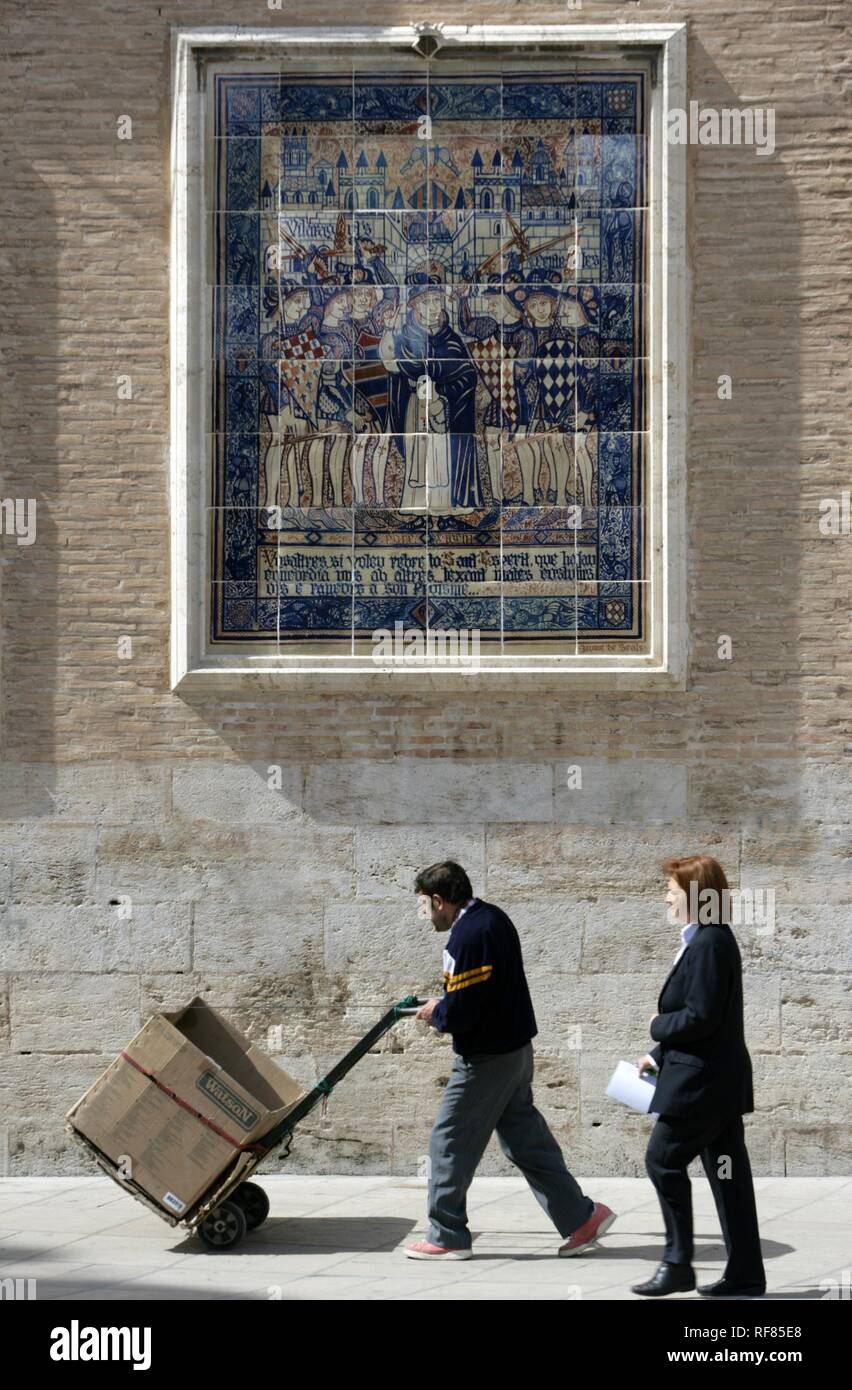 ESP, Valence, Espagne : vieille ville, photo à la cathédrale Banque D'Images