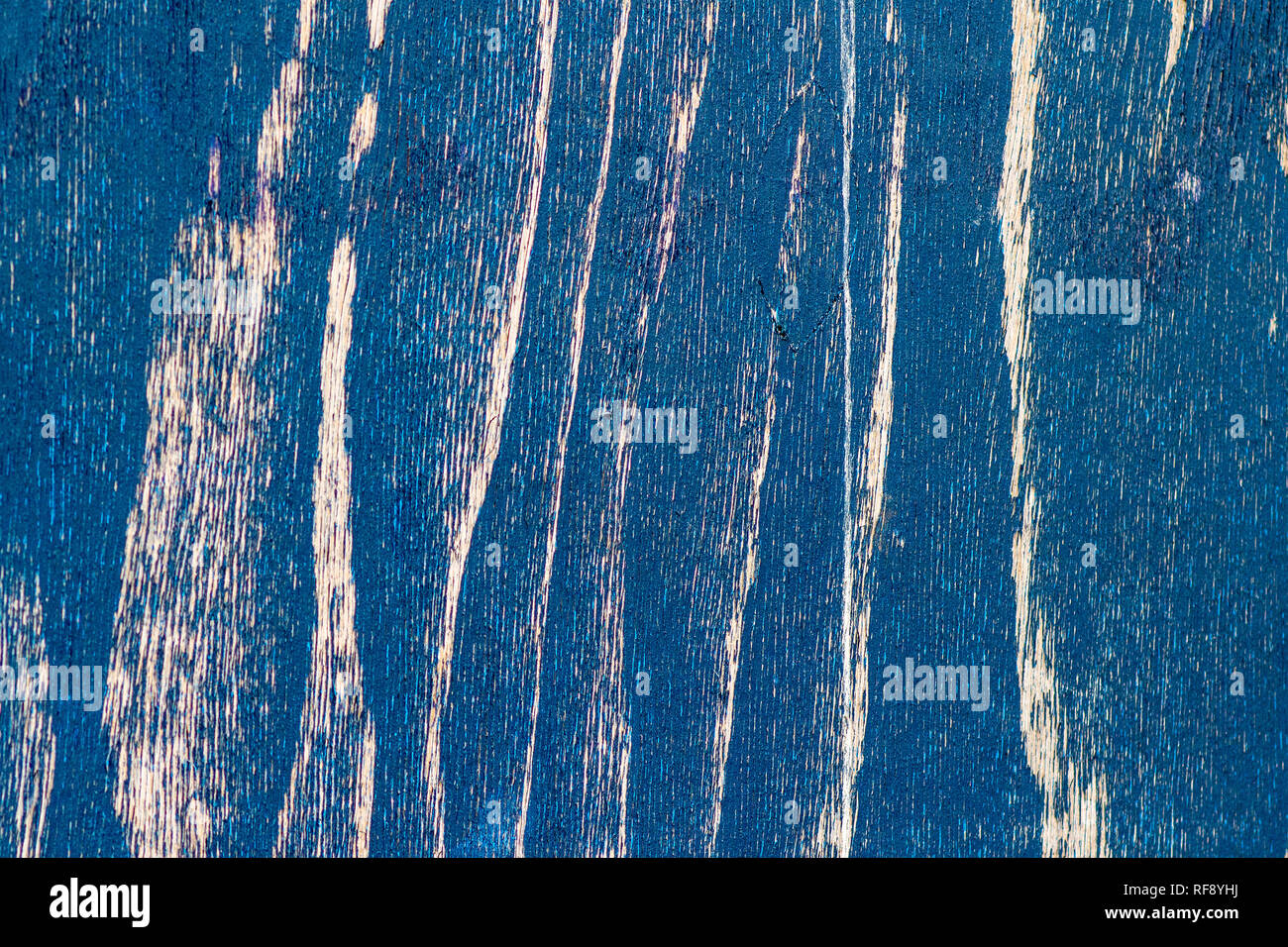 Clôture en bois bleu est détériorée par le temps texture background Banque D'Images