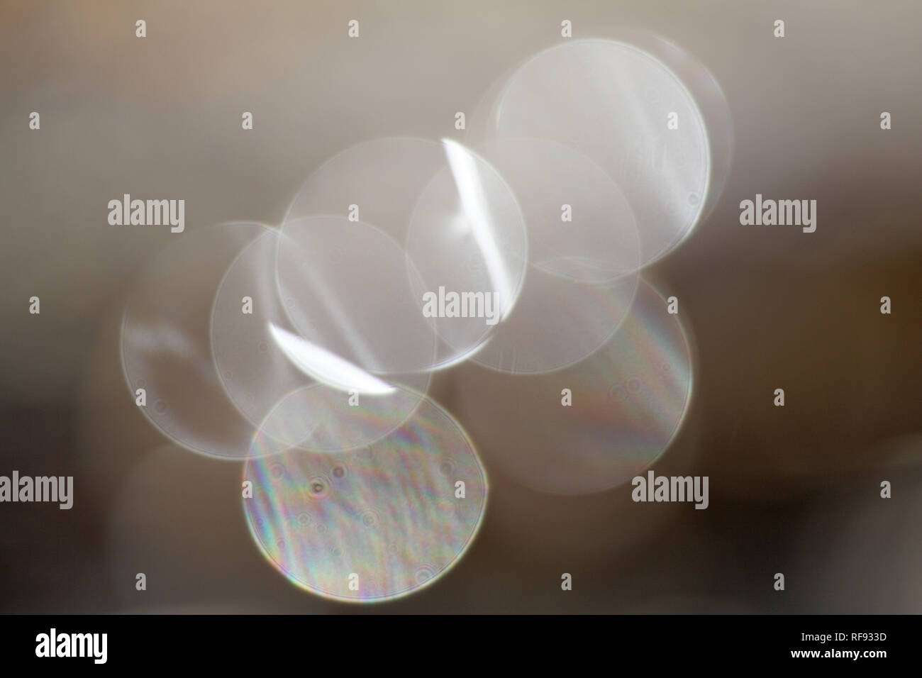 Faits saillants de l'humidité sur l'effet arc-en-ciel montrant Banque D'Images