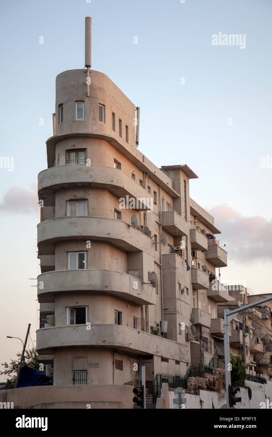 Appartements Bauhaus à Neve Sha'anan Domaine de Tel Aviv, Israël Banque D'Images