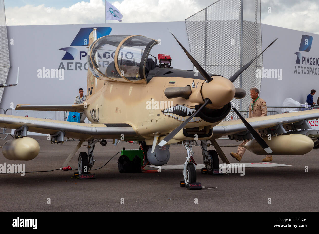 Le Bourget Paris Jun 18 2015 Hawker Beechcraft 3000 Avion Texan Ii Presente Au Salon Du Bourget Photo Stock Alamy