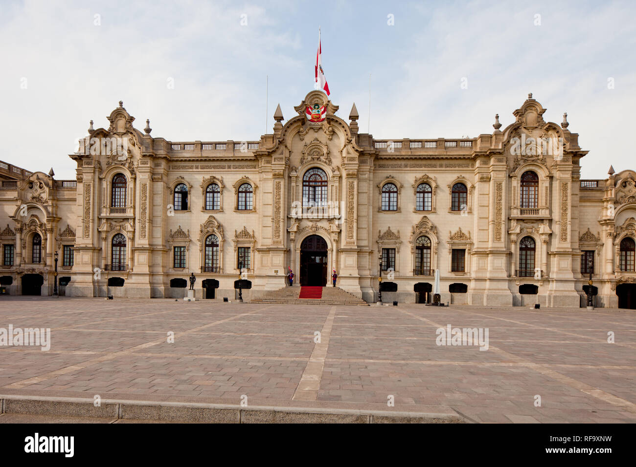 Palais présidentiel à Lima, Pérou Banque D'Images