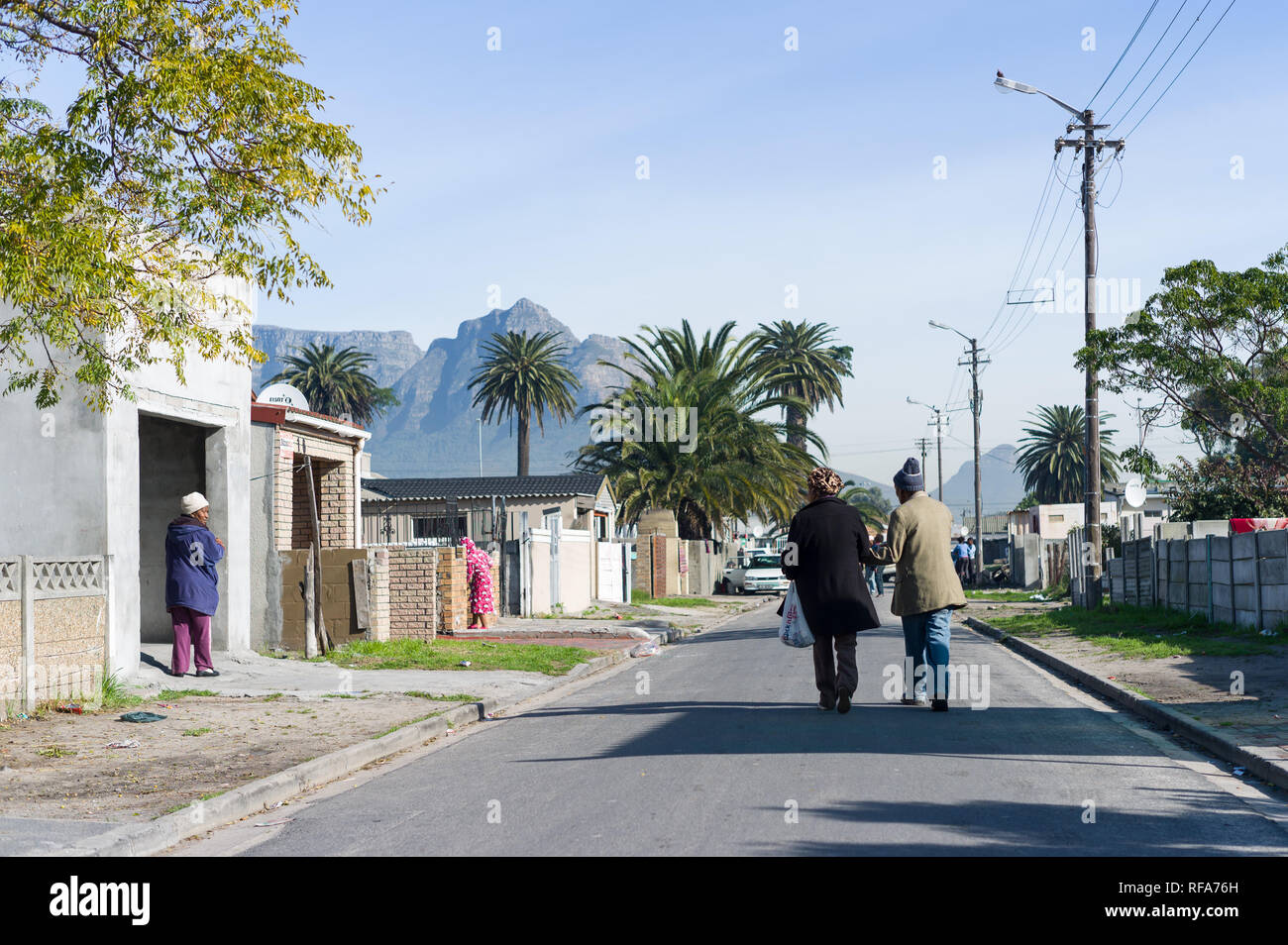 Langa est une ville située dans la région de Cape Town, Western Cape, Afrique du Sud, établi dans les années 20, riche en histoire et à la lutte contre l'Apartheid Banque D'Images