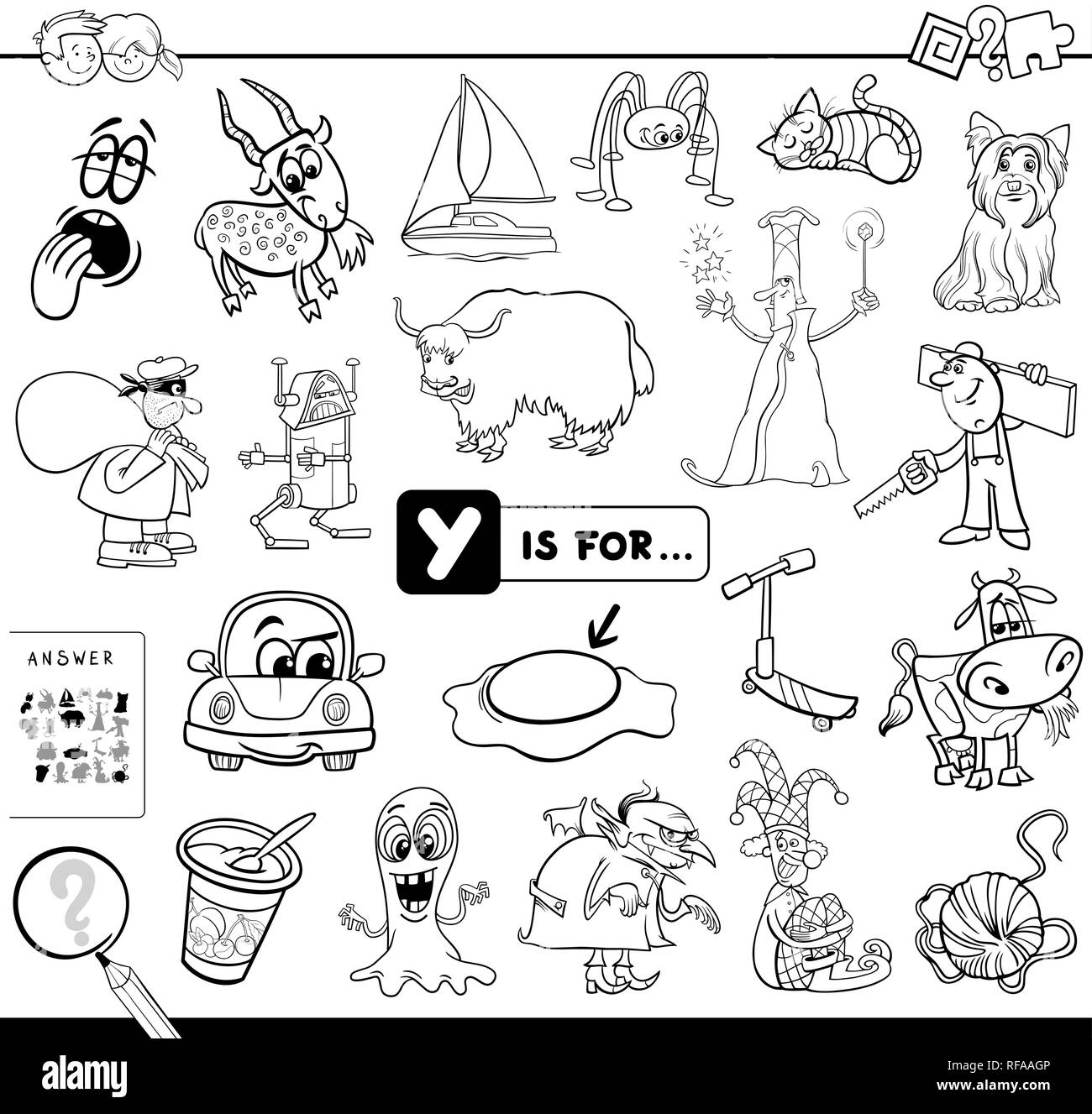 trouver et colorier toutes les lettres s. jeux d'alphabet pour les enfants.  2171023 Art vectoriel chez Vecteezy