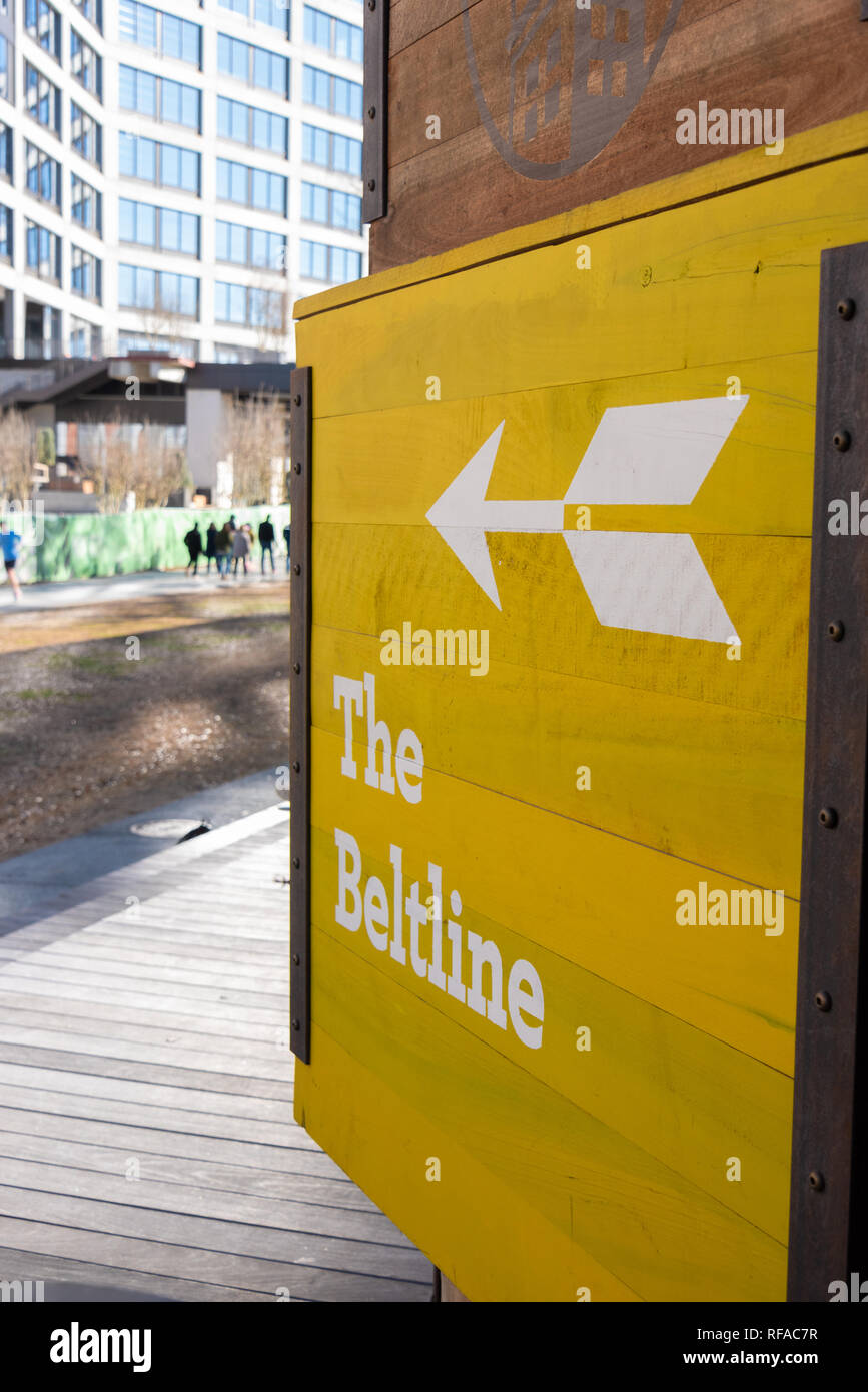 L'Atlanta BeltLine à Ponce City Market à Atlanta, Géorgie. (USA) Banque D'Images