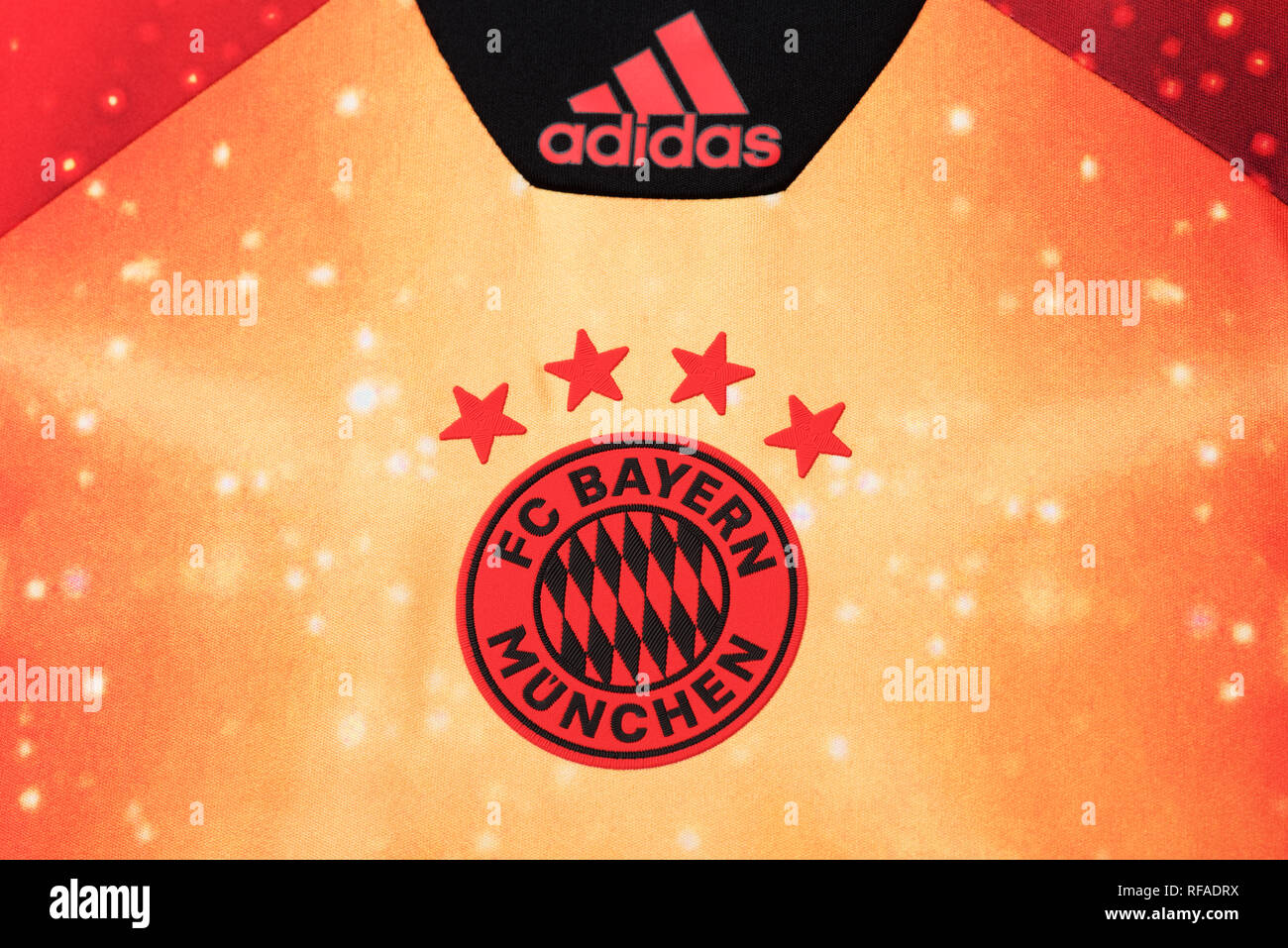 Le FC Bayern Munchen limited edition EA Sports dans le New Jersey. Banque D'Images